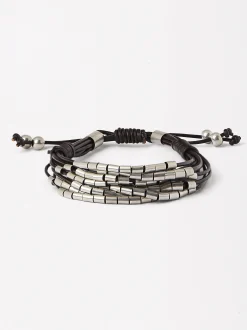 Parfois Pulseiras*Pulseira Ajustável Com Missangas | Castanho