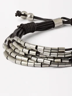 Parfois Pulseiras*Pulseira Ajustável Com Missangas | Castanho