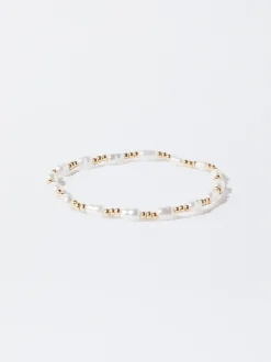 Parfois Bijuteria Delicada|Pulseiras*Pulseira Com Pérola De Água Doce | Dourado