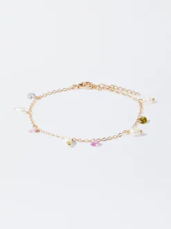 Parfois Bijuteria Delicada|Pulseiras*Pulseira Com Pérolas E Cristais | Multicor