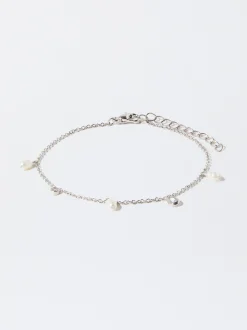 Parfois Bijuteria Delicada|Pulseiras*Pulseira Com Pérolas E Zircónias Dourado | Prateado