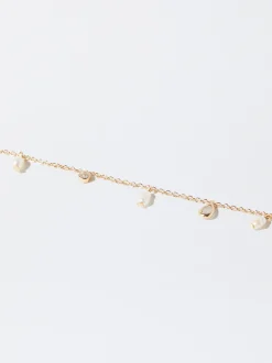 Parfois Bijuteria Delicada|Pulseiras*Pulseira Com Pérolas E Zircónias | Dourado