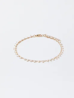 Parfois Pulseiras|Bijuteria de festa new*Pulseira De Pé Com Missangas | Dourado