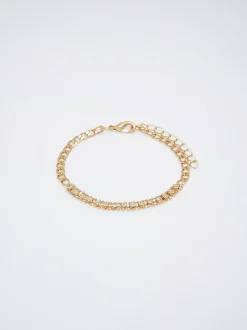 Parfois Pulseiras|Bijuteria Delicada*Pulseira Dourada Com Zircónias | Dourado