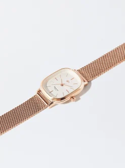 Parfois Relógios Dourado Rosa*Relógio Aço Bracelete De Malha Metálica Dourado | Dourado Rosa