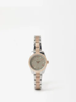 Parfois Relógios Dourado Rosa*Relógio Com Bracelete De Aço Dourado | Dourado Rosa