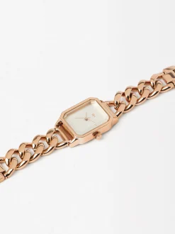 Parfois Relógios Dourado Rosa*Relógio Com Bracelete De Elos Personalizável | Dourado Rosa