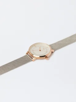 Parfois Relógios Dourado Rosa*Relógio De Aço Dourado Rosa | Multicor