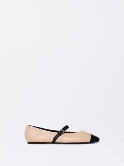 Parfois Sapatos Rasos|Sabrinas*Sabrinas Com Fivela Preto | Rosa