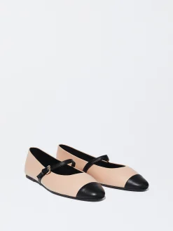 Parfois Sapatos Rasos|Sabrinas*Sabrinas Com Fivela Preto | Rosa