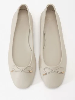 Parfois Sapatos Rasos|Sabrinas*Sabrinas Com Laço Camel | Branco