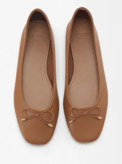 Parfois Sapatos Rasos|Sabrinas*Sabrinas Com Laço | Camel