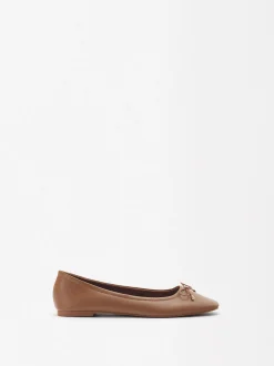 Parfois Sapatos Rasos|Sabrinas*Sabrinas Com Laço | Camel