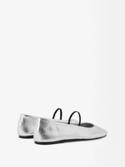 Parfois Pele|Sapatos Rasos*Sabrinas De Pele | Prateado