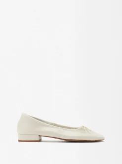 Parfois Sapatos Rasos|Pele*Sabrinas Tacão Em Pele Preto | Branco
