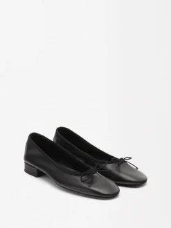 Parfois Sapatos Rasos|Pele*Sabrinas Tacão Em Pele | Preto