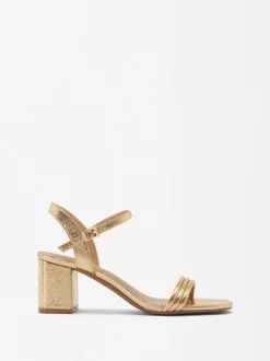 Parfois Sandálias|Sapatos de Salto Alto*Sandálias Tacão Metalizadas | Dourado