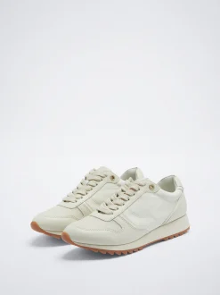 Parfois Sapatilhas*Sapatilhas Desportivas Running Bege | Branco