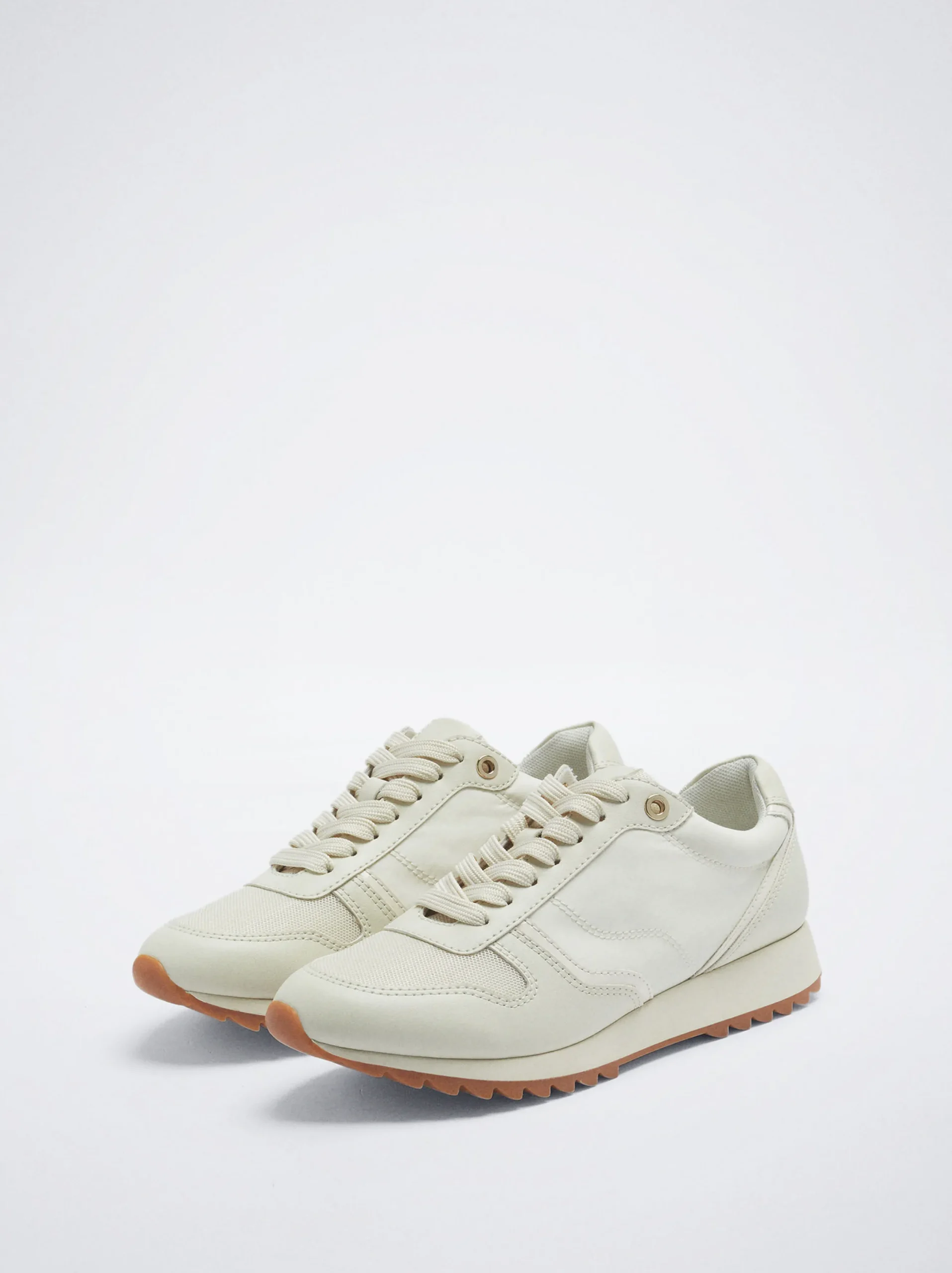Parfois Sapatilhas*Sapatilhas Desportivas Running Bege | Branco
