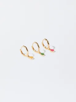 Parfois Sets de Bijuteria|Brincos*Set De Argolas Esmaltadas | Multicor