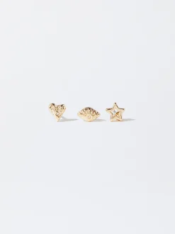 Parfois Sets de Bijuteria|Brincos*Set De Brincos s | Dourado