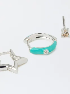 Parfois Sets de Bijuteria|Brincos*Set De Brincos Esmaltados | Multicor
