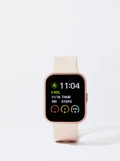 Parfois Relógios Digitais*Smartwatch Bracelete De Silicone Preto | Rosa