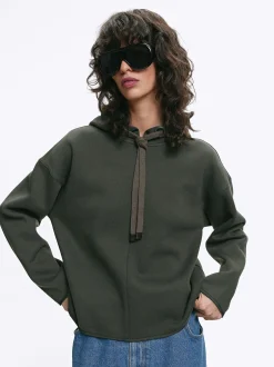 Parfois Sweatshirts*Sweatshirt Com Capuz Azul | Verde
