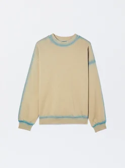 Parfois Sweatshirts*Sweatshirt Em Algodão Bege | Castanho