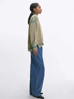 Parfois Sweatshirts*Sweatshirt Em Algodão Bege | Castanho