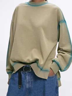 Parfois Sweatshirts*Sweatshirt Em Algodão Bege | Castanho