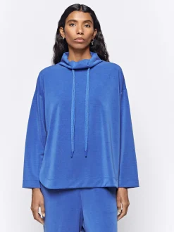 Parfois Básicos|Sweatshirts*Sweatshirt Modal De Gola Alta Cinzento | Azul
