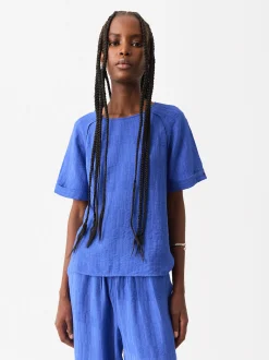 Parfois Básicos|Tops e T-shirts*Top Jacquard Bege | Azul