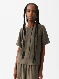 Parfois Básicos|Tops e T-shirts*Top Jacquard Bege | Caqui