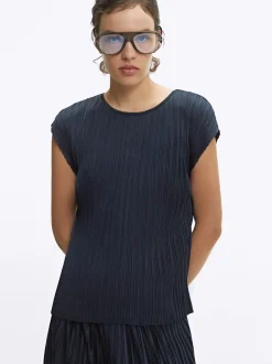 Parfois Básicos|Tops e T-shirts*Top Plissado | Cinzento