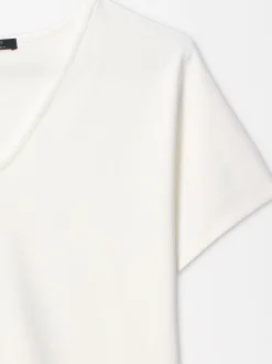 Parfois Básicos|Tops e T-shirts*T-Shirt Básica Decote Em Bico Preto | Branco
